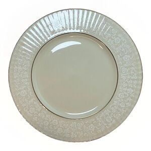 Set Of 4 Lenox Temple Collection Citation Gold Leaf Trim Dinner Plates 10 3/4”
